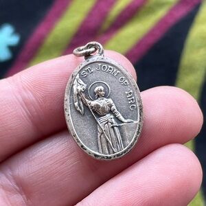 VTG St. Joan of Arc Religious Catholic Medal Pendant